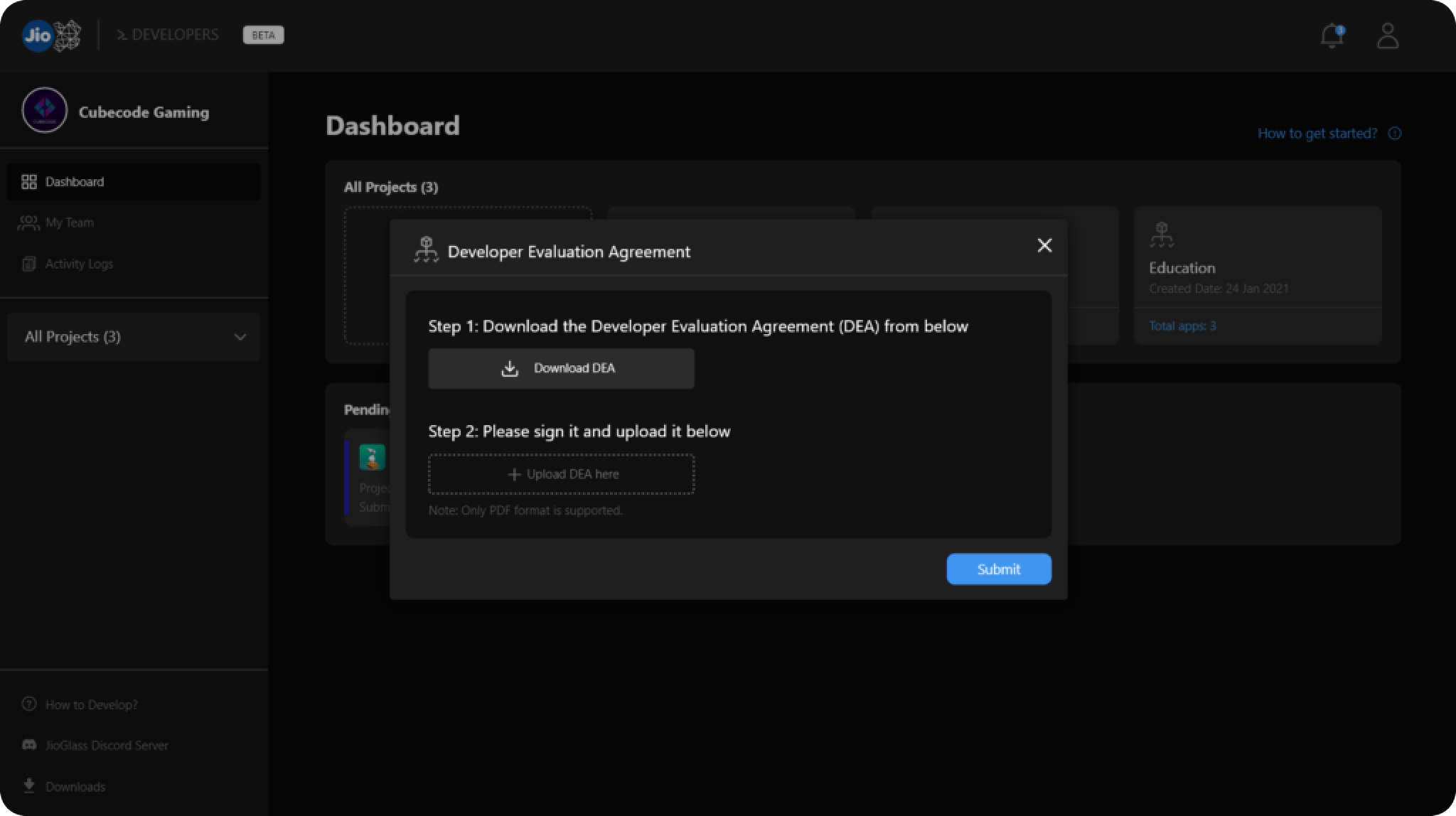 DC_Project Creation & Approval_3